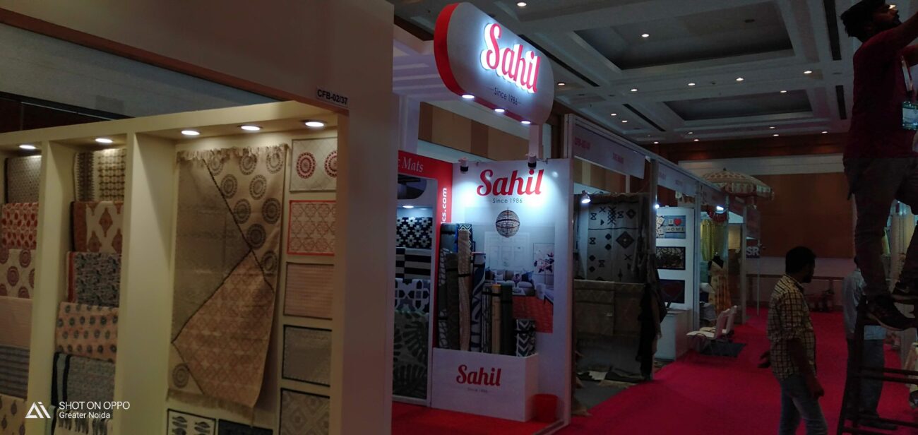 Exhibition stand fabrication booth design in Yashobhoomi Dwarka Delhi