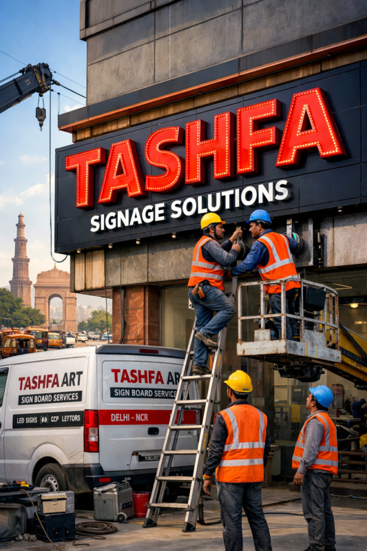 Sign Board Service Installation Company in Delhi – Trusted Vendor