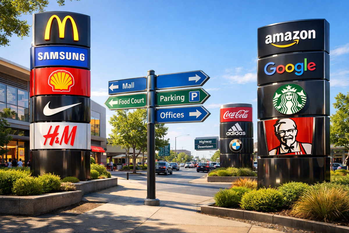 pylon totem sign board manufacturers in india