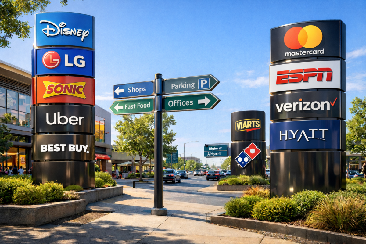 pylon totem sign board manufacturers in india