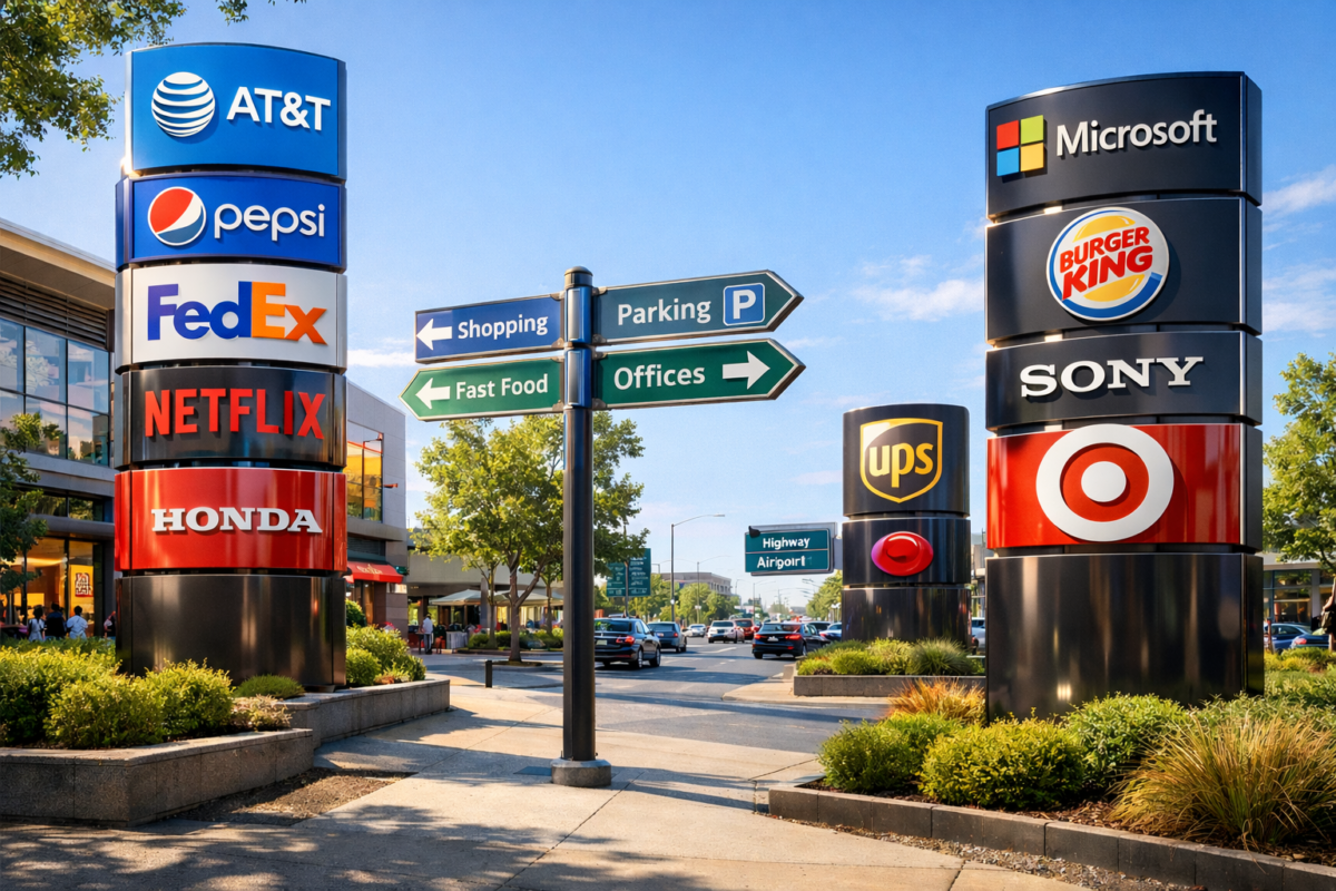 pylon totem sign board manufacturers in india